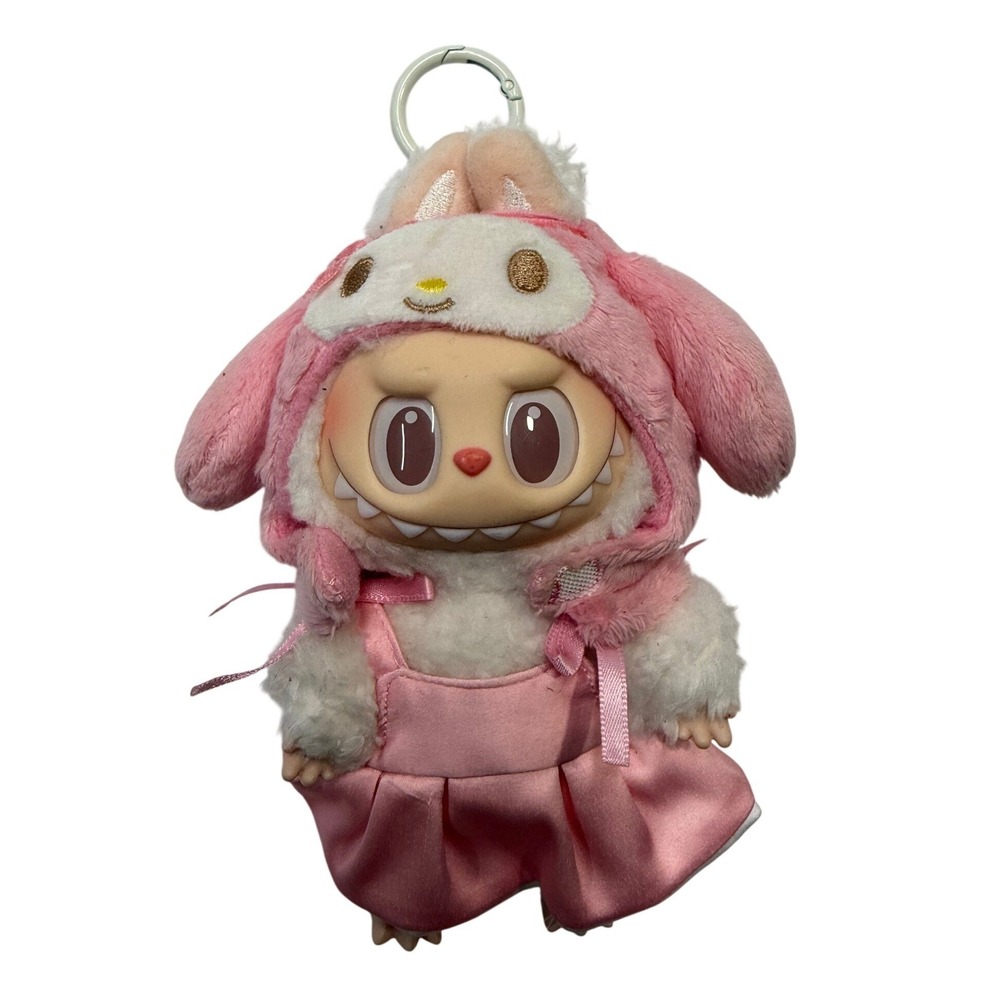 Pop Mart Labubu The Monsters Have a Seat My Melody Pink Bunny Plush Pendant